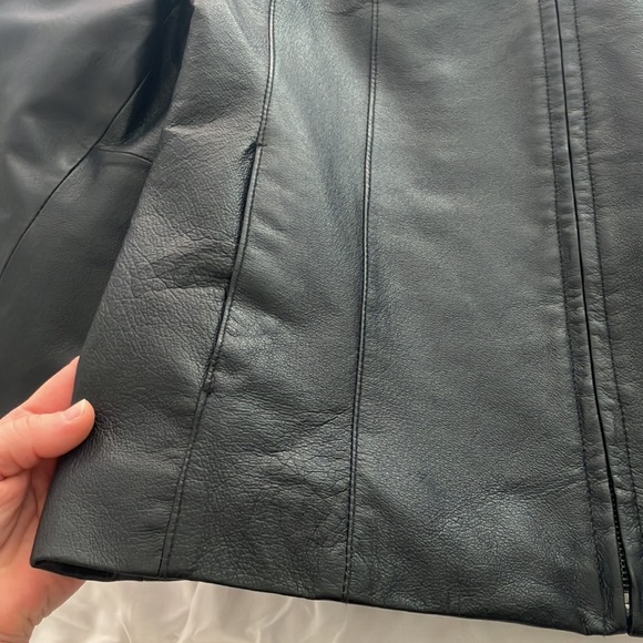 Easth5th GENUINE 100% LEATHER BLACK WOMEN’S JACKET SIZE M - Picture 10 of 11